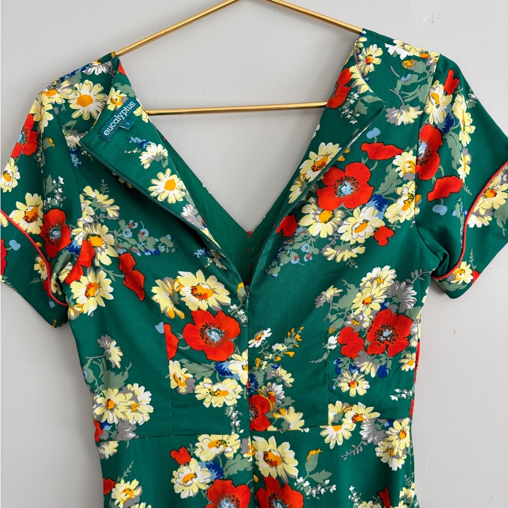 Floral Green Dress - Picture 4 of 4